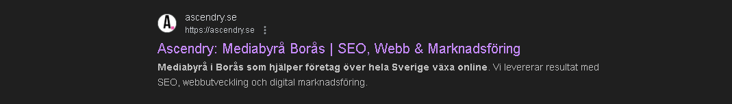 Ascendry Sökmotoroptimering