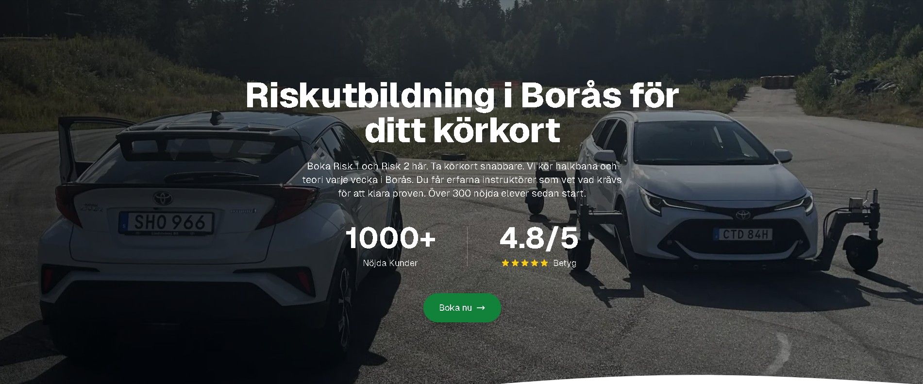 Startsida för halkbana