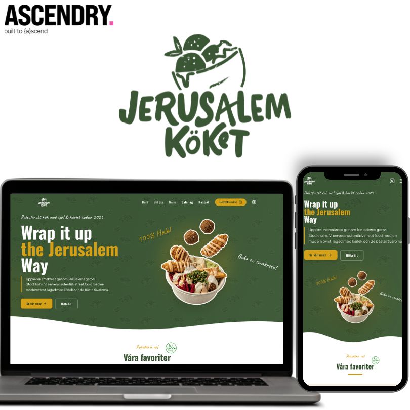 Jerusalem köket mobil och dator hero