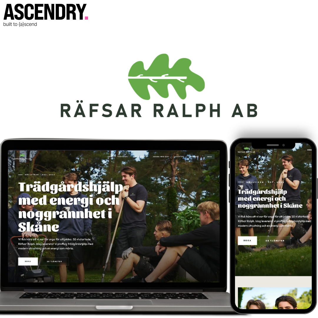 Räfsar & Ralph hemsida