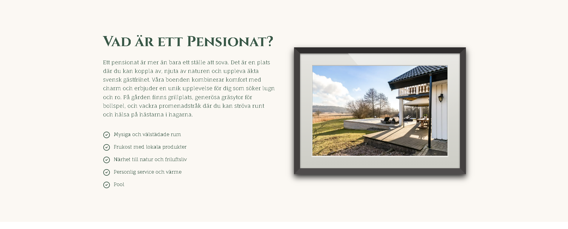 Vad är ett pensionat Annas gård