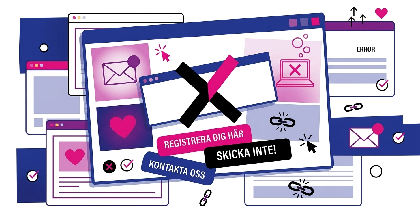 Vanligaste misstagen