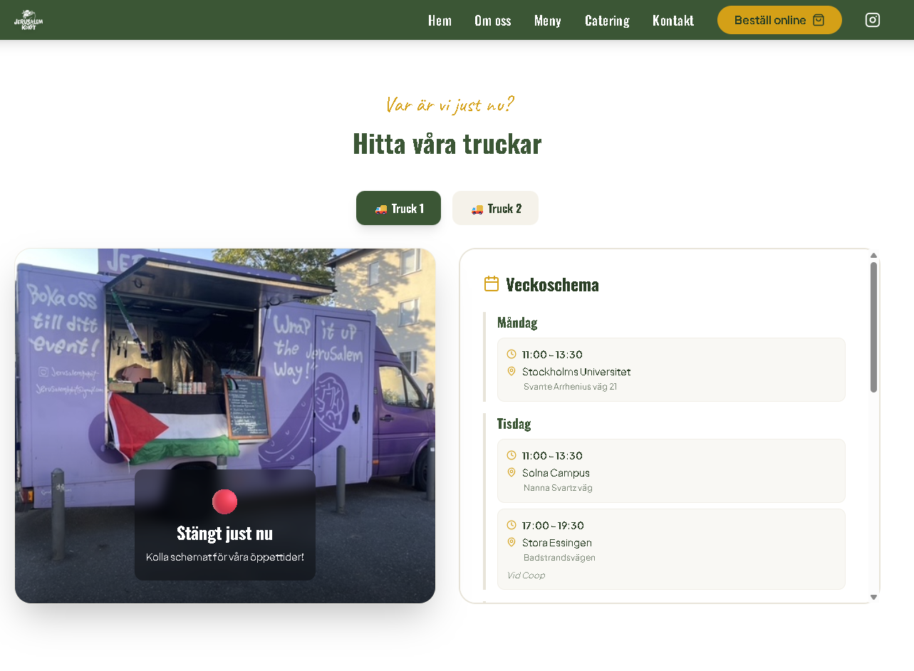 Hitta våra truckar